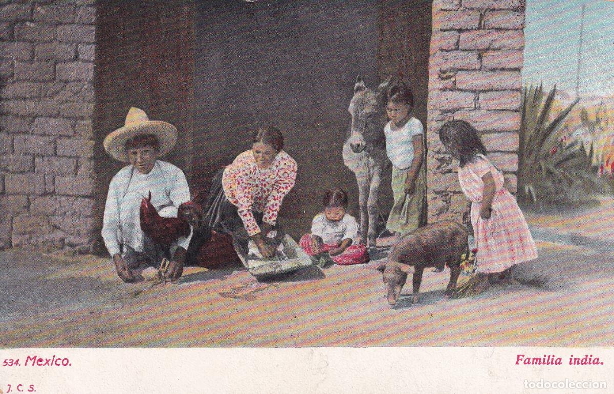 Postales: MEXICO FAMILIA INDIA