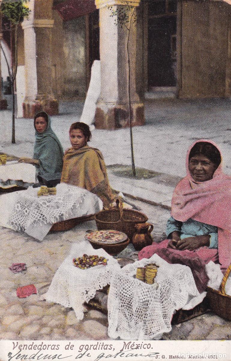 Postales: MEXICO VENDEDORAS DE GORDITAS