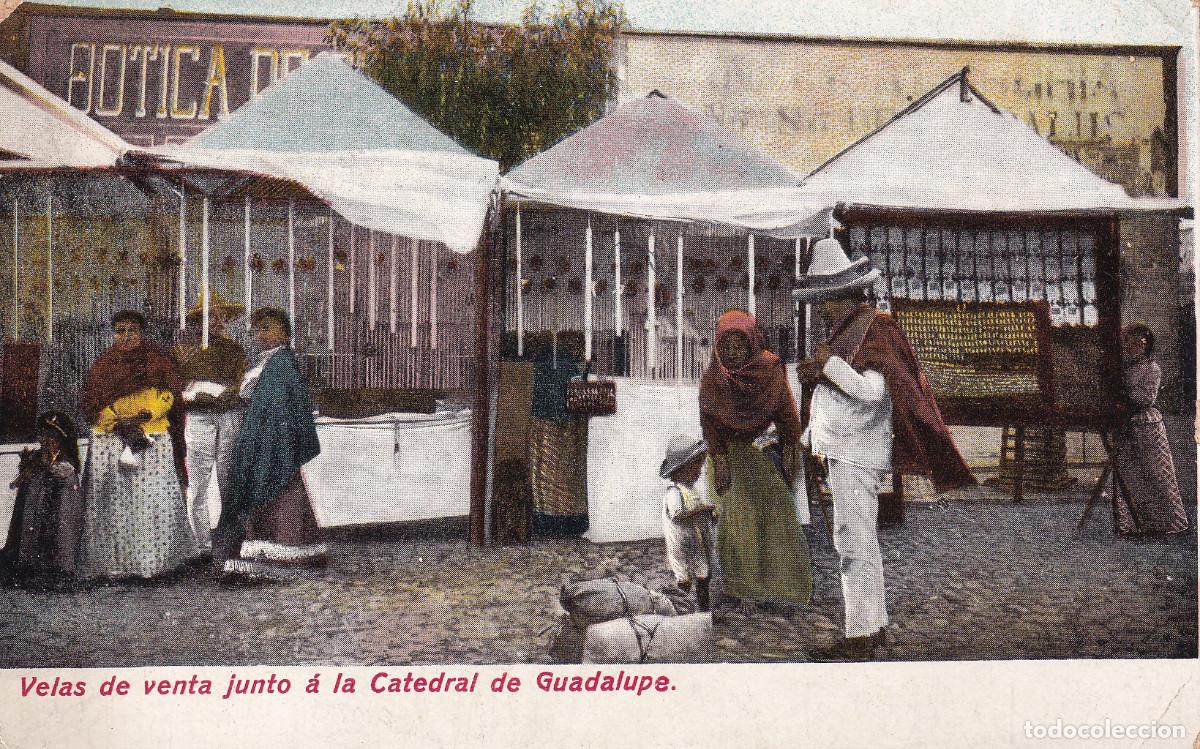 Postales: MEXICO VENTA DE VELAS CATEDRAL DE GUADALUPE