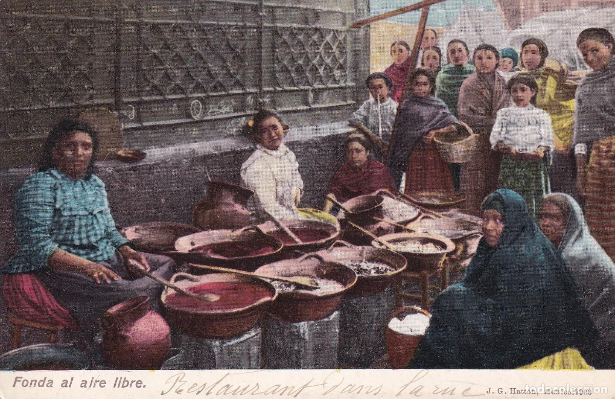 Postales: MEXICO FONDA AL AIRE LIBRE