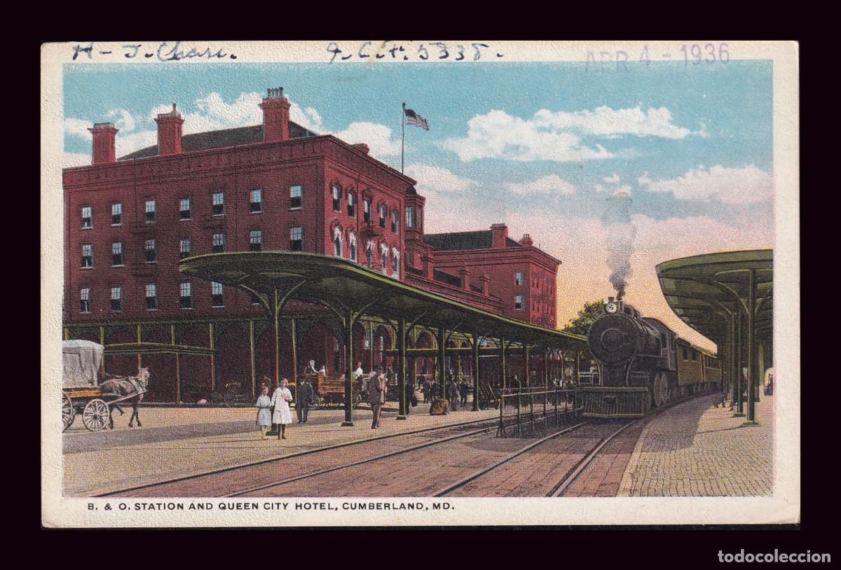 Postcards: Antigua Postal Station and Queen City Hotel Cumberland