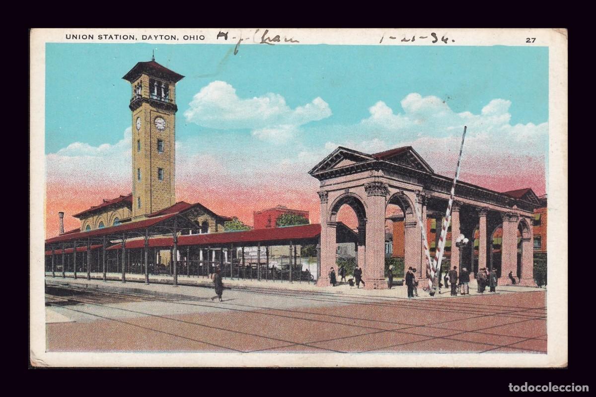 Postcards: Antigua Postal Union Station Dayton Ohio