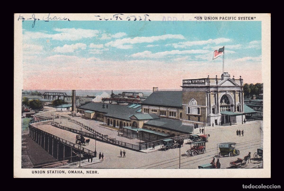 Postcards: Antigua Postal Omaha Nebr Union Station