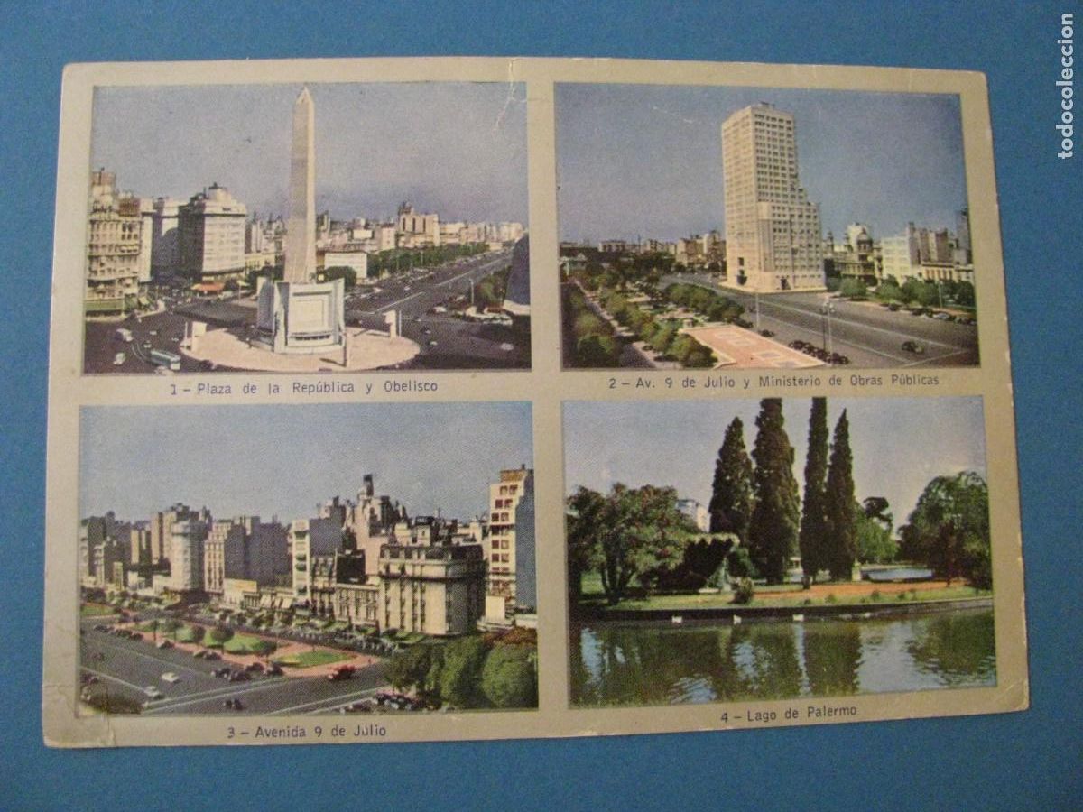 Postcards: POSTAL DE ARGENTINA. BUENOS AIRES. ESCRITA 1954.