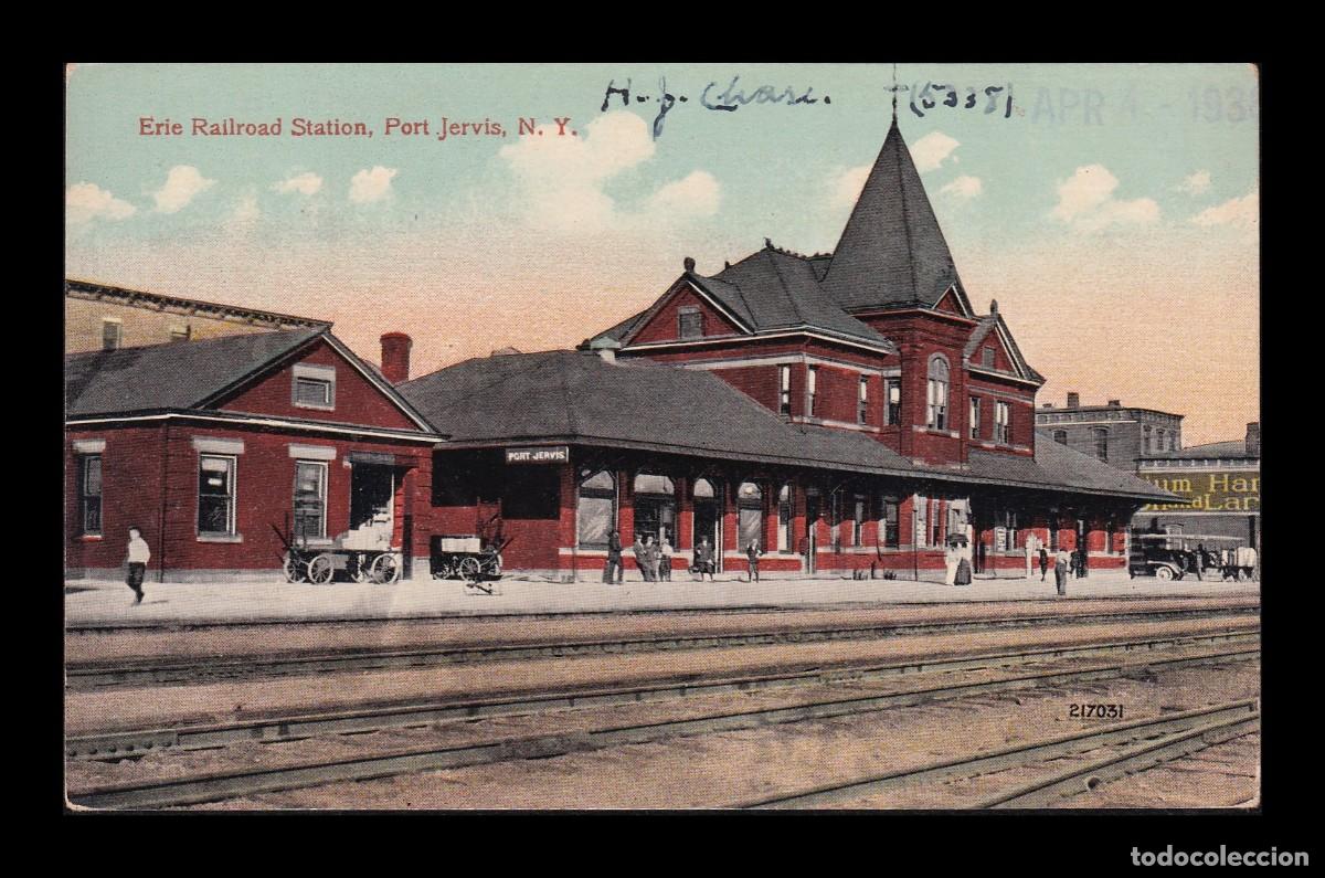 Postkarten: Antigua Postal N. Y. Erie Railroad Station Port Jervis