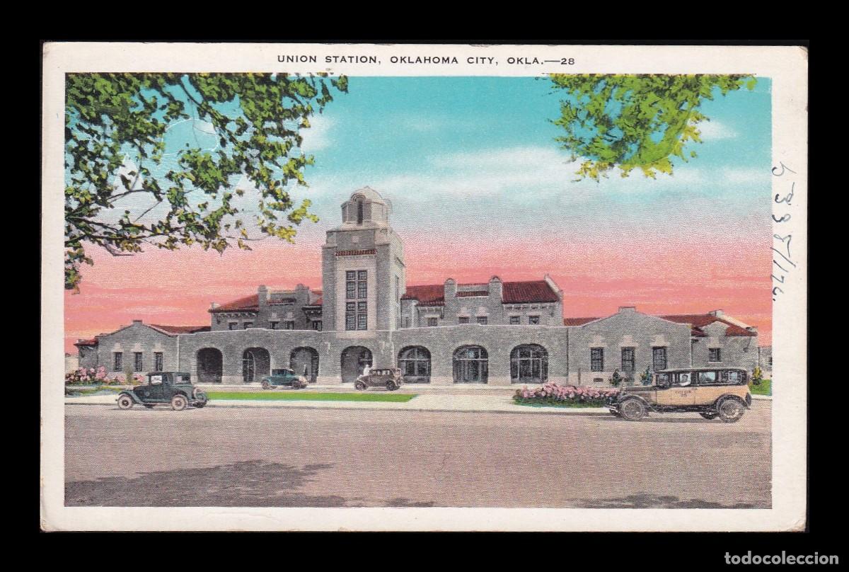 Postkarten: Antigua Postal Union Station Oklahoma City