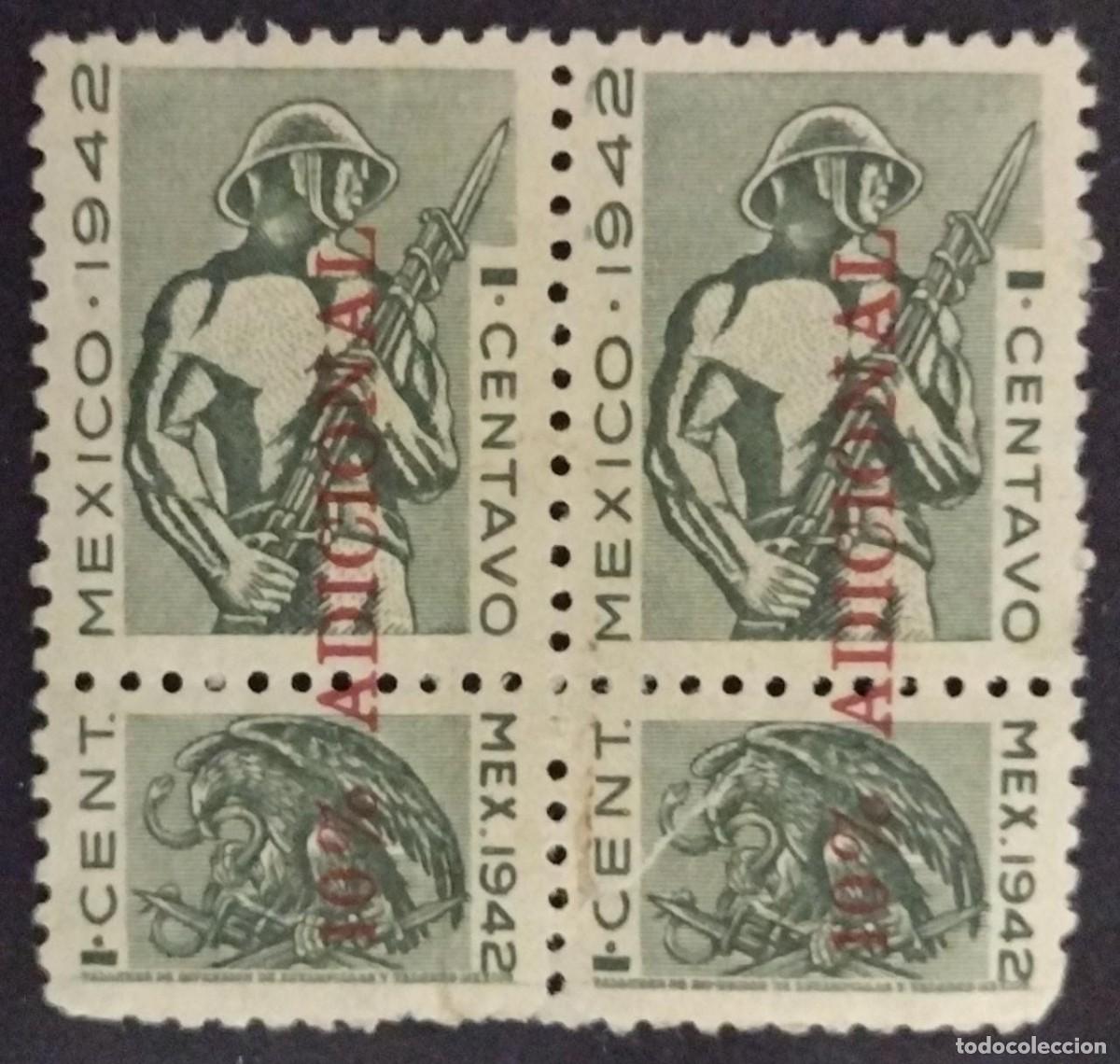 Postkarten: BD)1942. MEXICO, MEXICAN MILITARY SERVICE, MNH