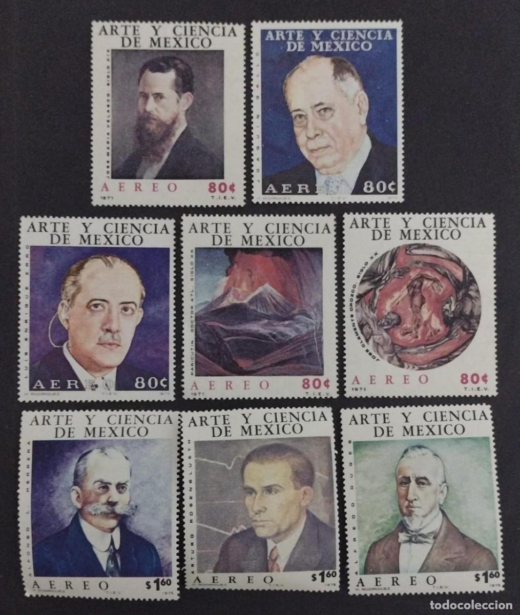 Postkarten: BD)MEXICO, MEXICO ART AND SCIENCE, JOS&Eacute; MAR&Iacute;A VELAZCO, JOAQUIN GALLO, LUIS ENRIQUE ERRO, PARICUTIN D