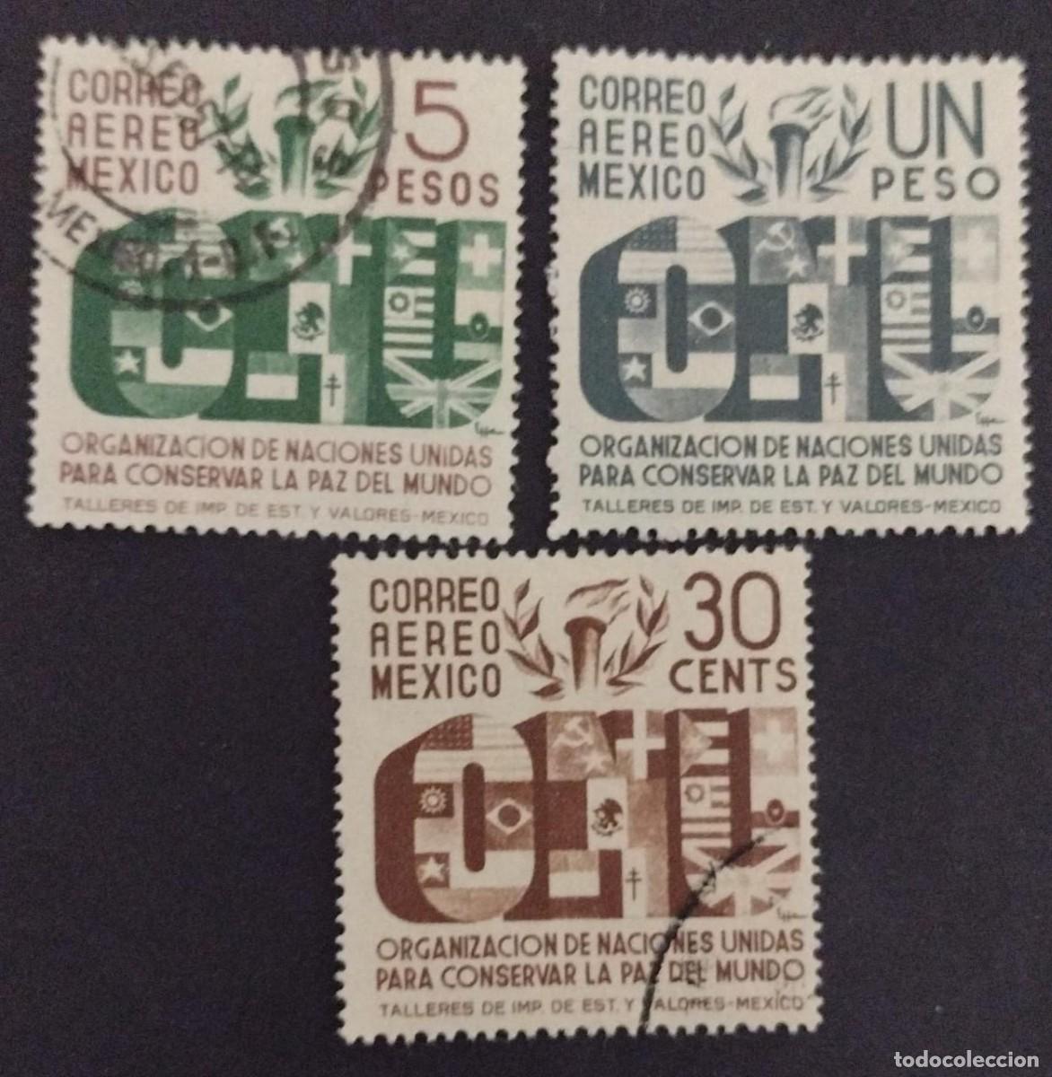 Postkarten: BD)MEXICO, UNITED NATIONS ORGANIZATION TO KEEP WORLD PEACE, USED