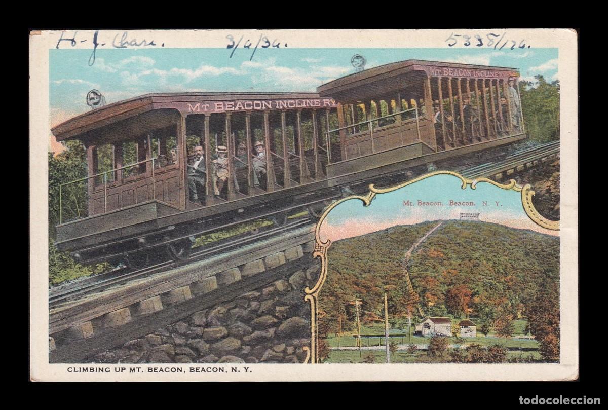 Postkarten: Antigua Postal Beacon N. Y. Climbing Up Mt