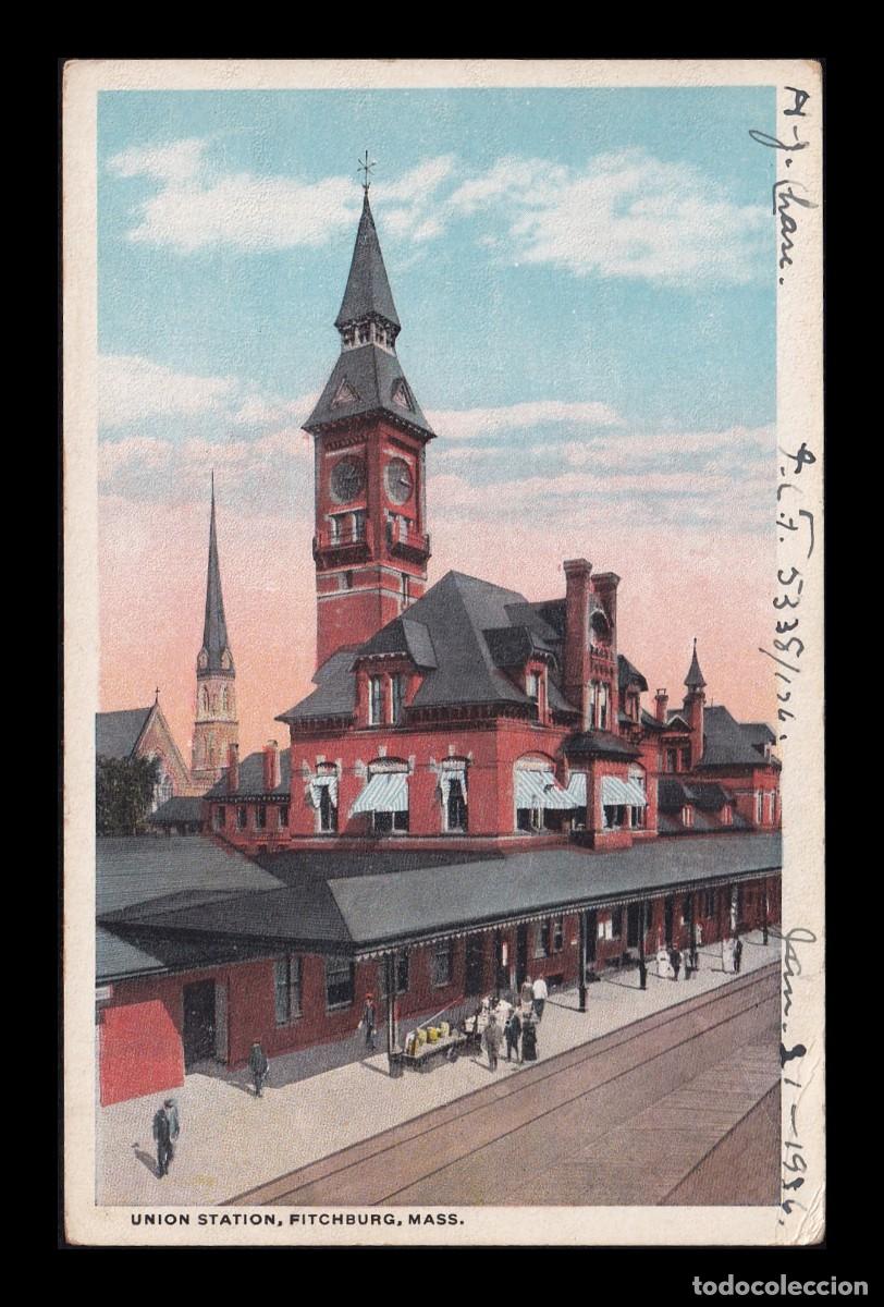 Postkarten: Antigua Postal Fitchburg Uni&oacute;n Station