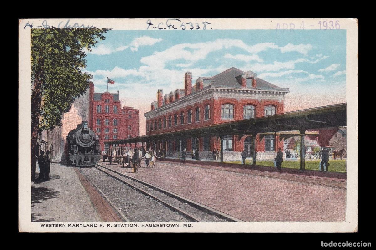 Postkarten: Antigua Postal Hagerstown Wester Maryland Station