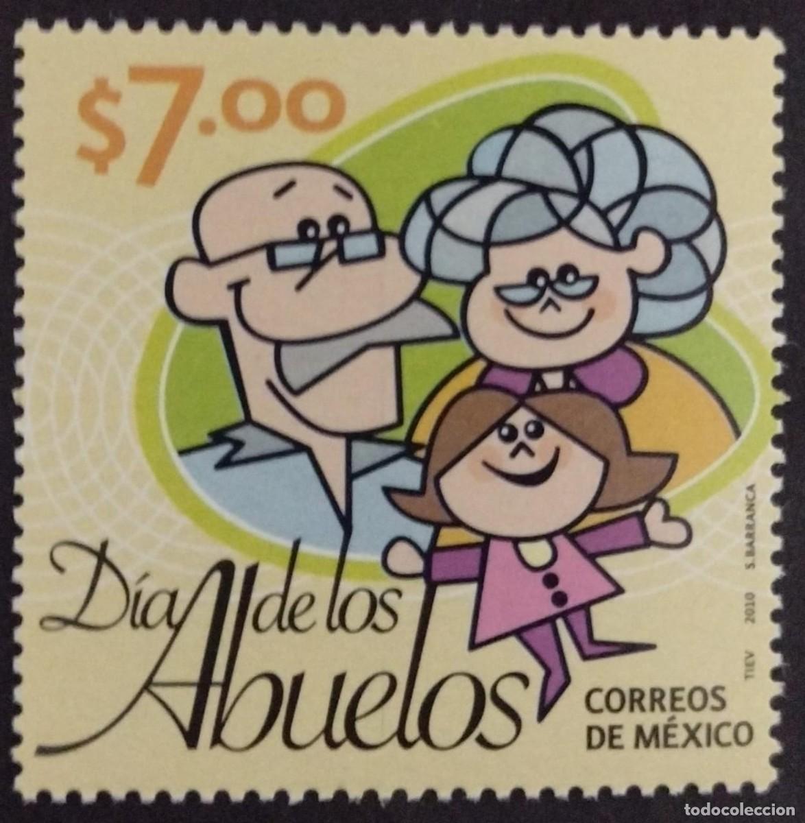 Postcards: BD)MEXICO, MEXICO GRANDPARENTS DAY, MNH,