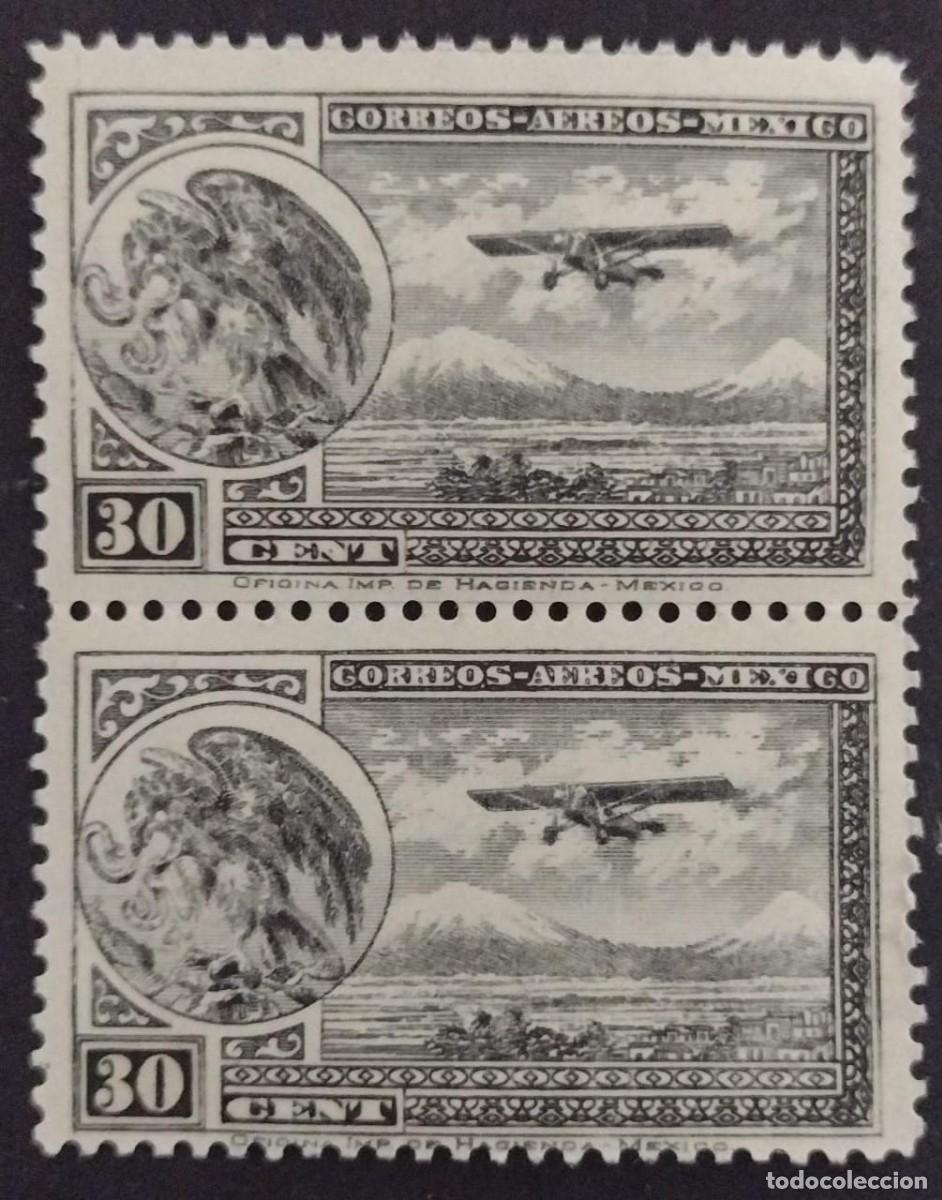 Postcards: BD) MEXICO, NATIONAL SYMBOL, PLANE, MNH