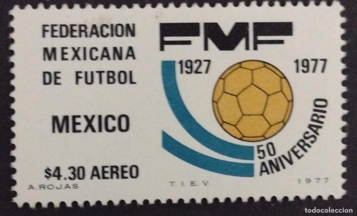 Postcards: BD) 1977. MEXICO, MEXICAN FOOTBALL FEDERATION, 50 ANNIVERSARY, MNH