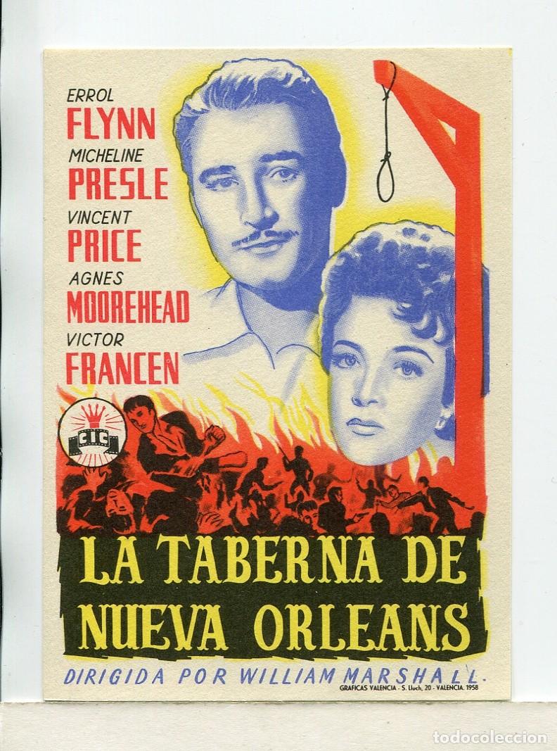 Postales: LA TABERNA DE NUEVA ORLEANS, con Errol Flynn.