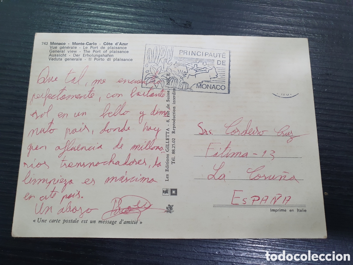 Postales: Postal M&oacute;naco. Monte Carlo. (L76) - Foto 2