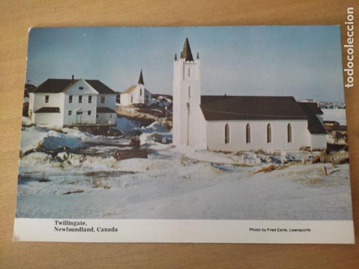 Cartoline: TWILLINGATE NEWFOUNDLAND CANADA PUEBLO NIEVE DORSO MANCHADO SC