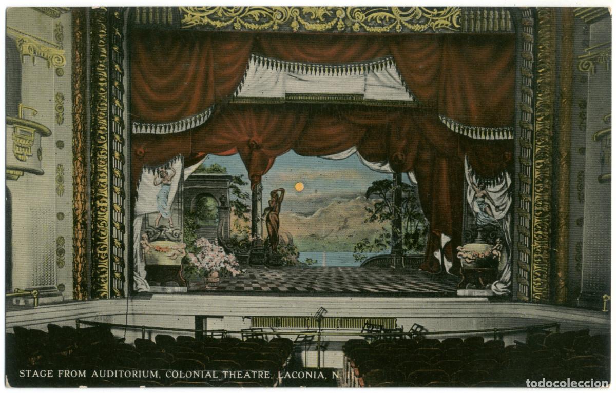 Cartoline: LACONIA (New Hampshire)_Colonial Theatre, Stage_C.T. Photochrom