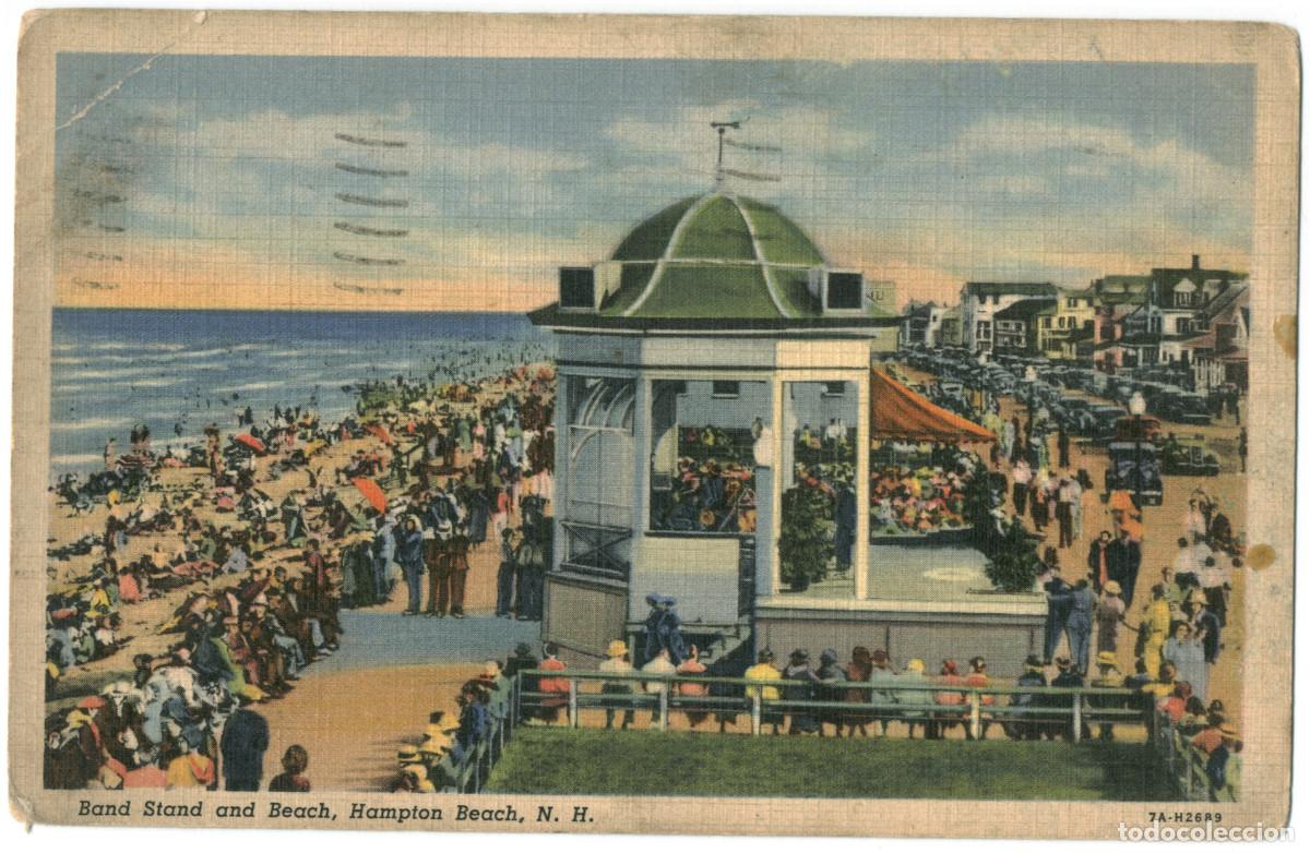 Cartoline: HAMPTON BEACH (New Hampshire)_Band Stand_C.T. Art Colortone & J.S. Dudley