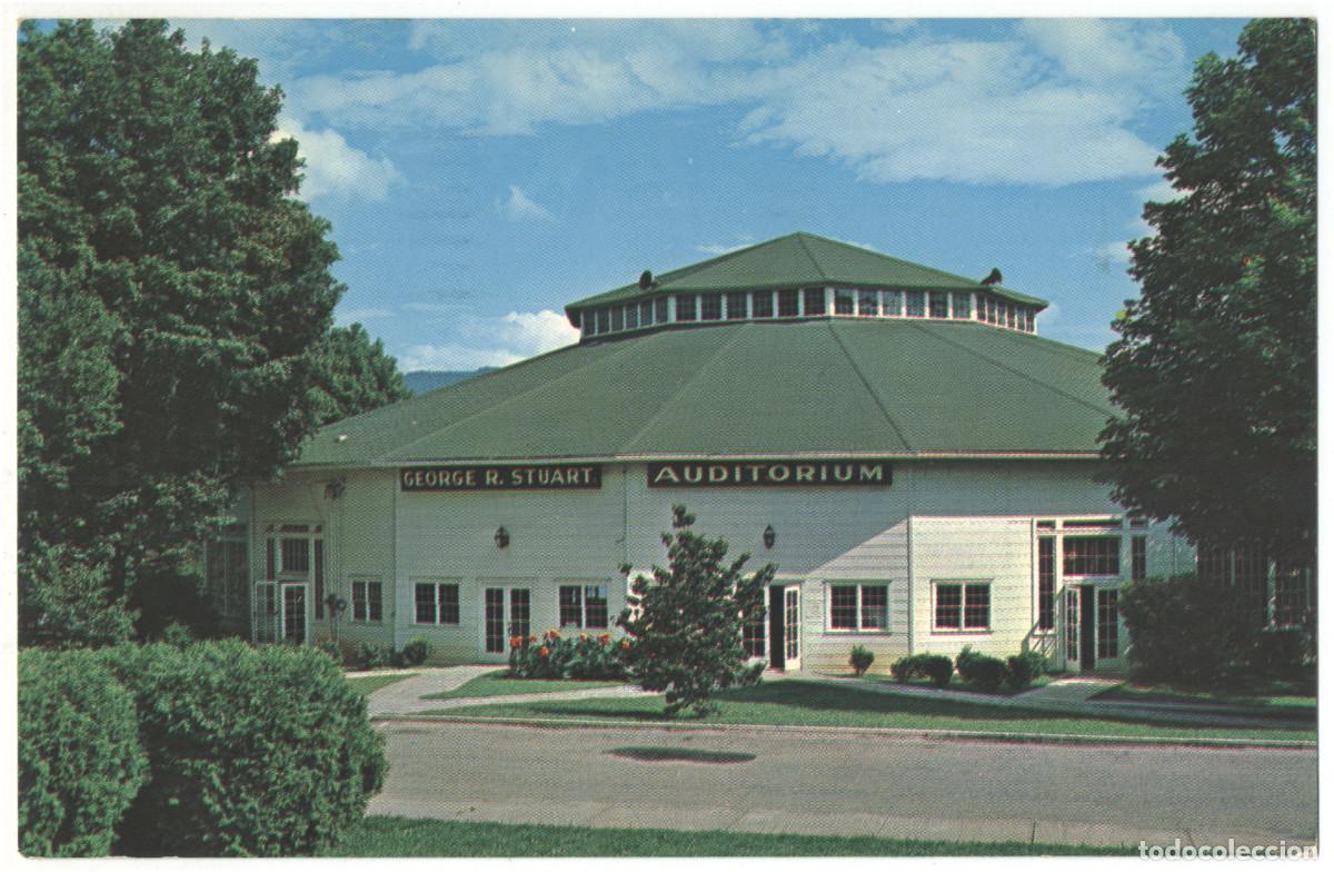 Postais: LAKE JUNALUSKA (North Carolina)_George R. Stuart Auditorium_Color King