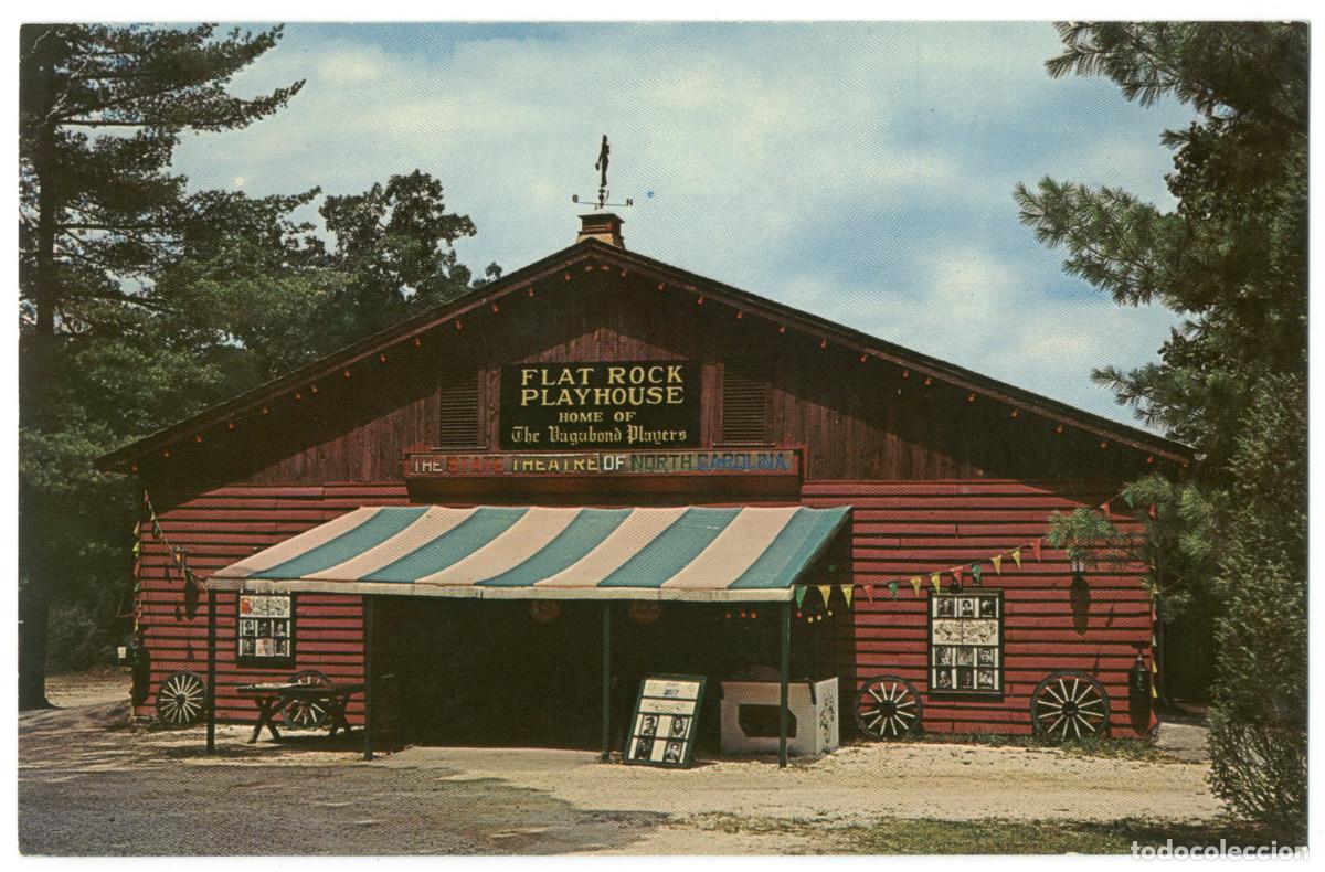Postais: FLAT ROCK (North Carolina)_Playhouse_Color King