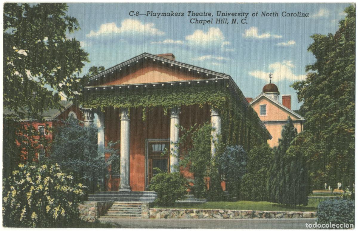 Postais: CHAPEL HILL (North Carolina)_University of Carolina, Playmakers Theatre_Curteich & NC News