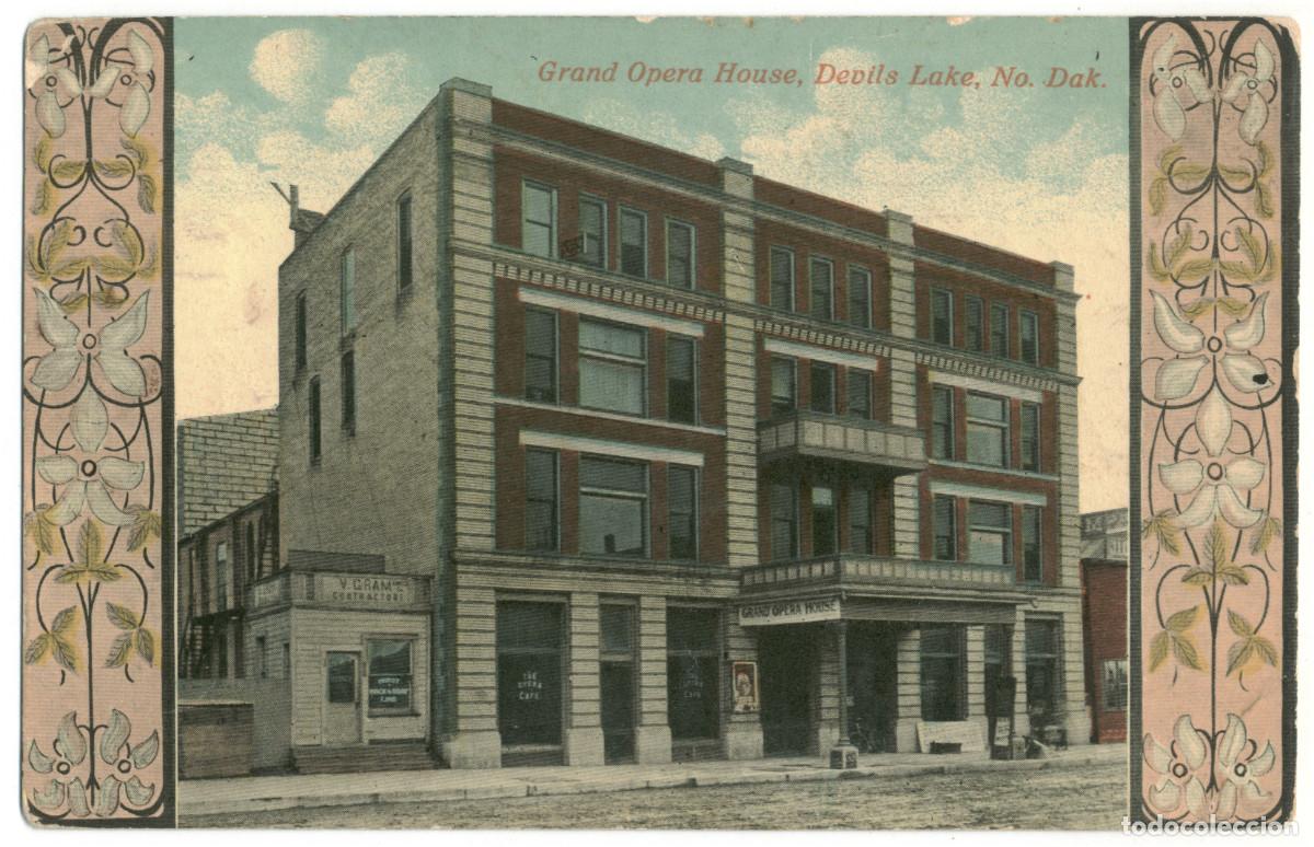 Postkarten: DEVILS LAKE (North Dakota)_Grand Opera House_Devils Lake Drug
