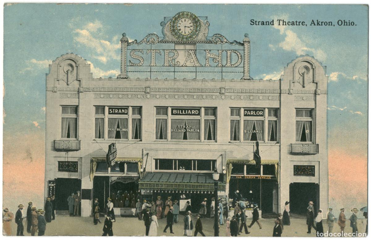 Postales: AKRON (Ohio)_Strand Theatre_C. T. Photochrom & L. Schartenberg