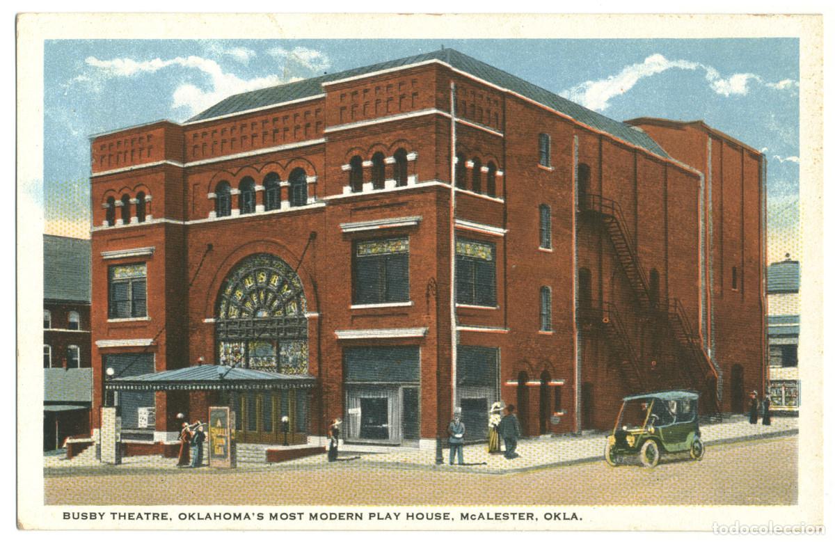 Postales: McALESTER (Oklahoma)_Busby Theatre_C. T. American Art