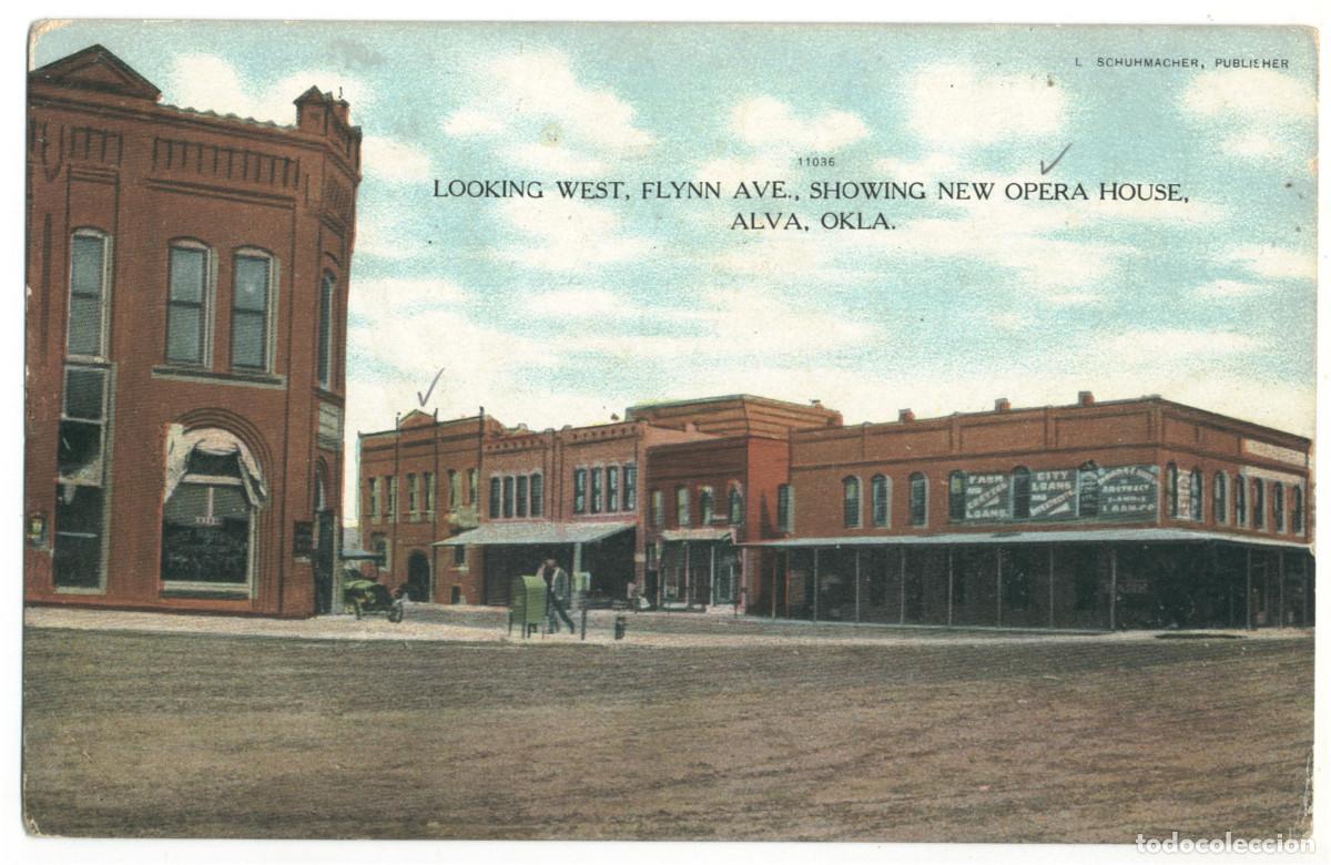 Postales: ALVA (Oklahoma)_Opera House_L. Schuhmacher