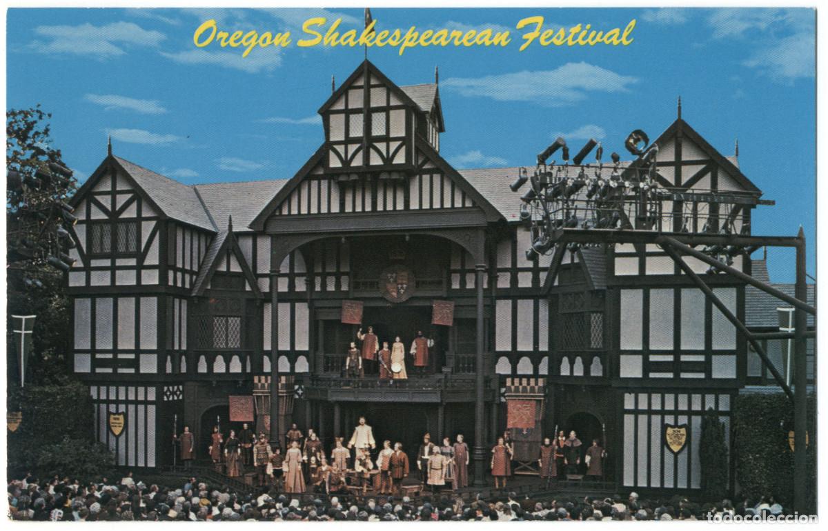 Postcards: ASHLAND (Oregon)_Oregon Shakespearean Festival. ELizabethan Stagehouse_Canyon; C 31977