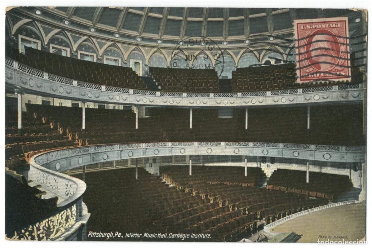Postais: PITTSBURG (Pennsylvania)_Carnegie Institute, Music Hall_Hugh C. Leighton