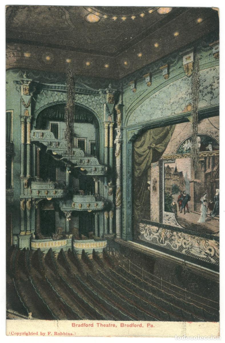 Postais: BRADFORD (Pennsylvania)_Theatre_F. Robbins & American News (Lithochrome)