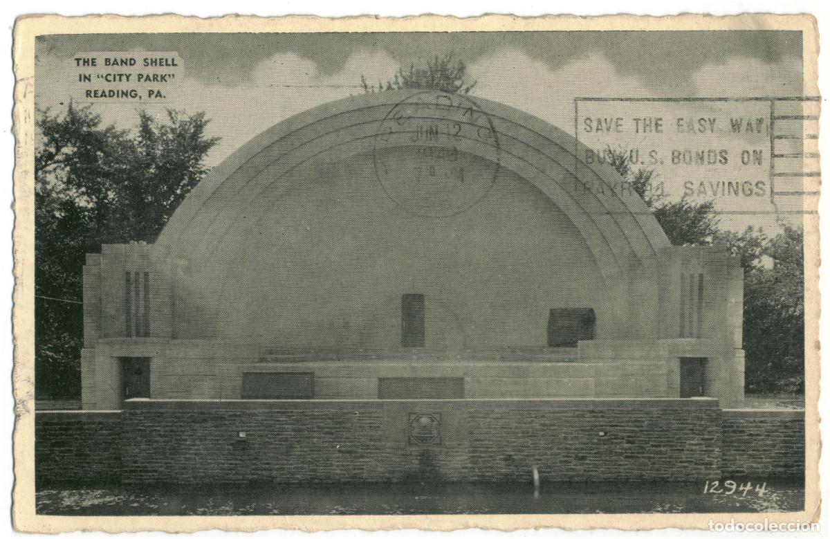 Postais: READING (Pennsylvania)_City Park, Band Shell [auditorios]_Berkshire