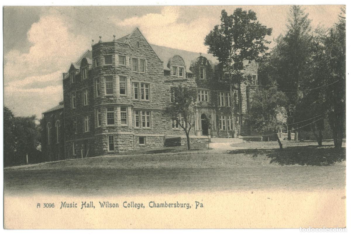 Postais: CHAMBERSBURG (Pennsylvania)_Wilson College, Music Hall_Rotograph; A 3096
