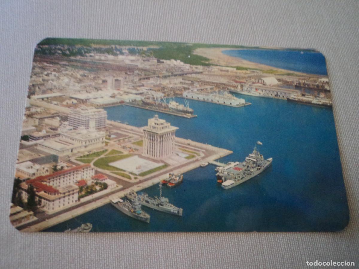 Postais: bahia y muelles de veracruz, mex. ed. suarez, circulada 1975
