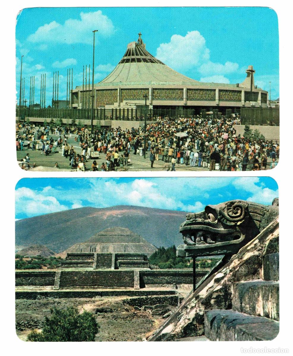 Postais: POSTALES MEXICO (x2) TEOTIHUACAN y BAS&Iacute;LICA DE GUADALUPE.