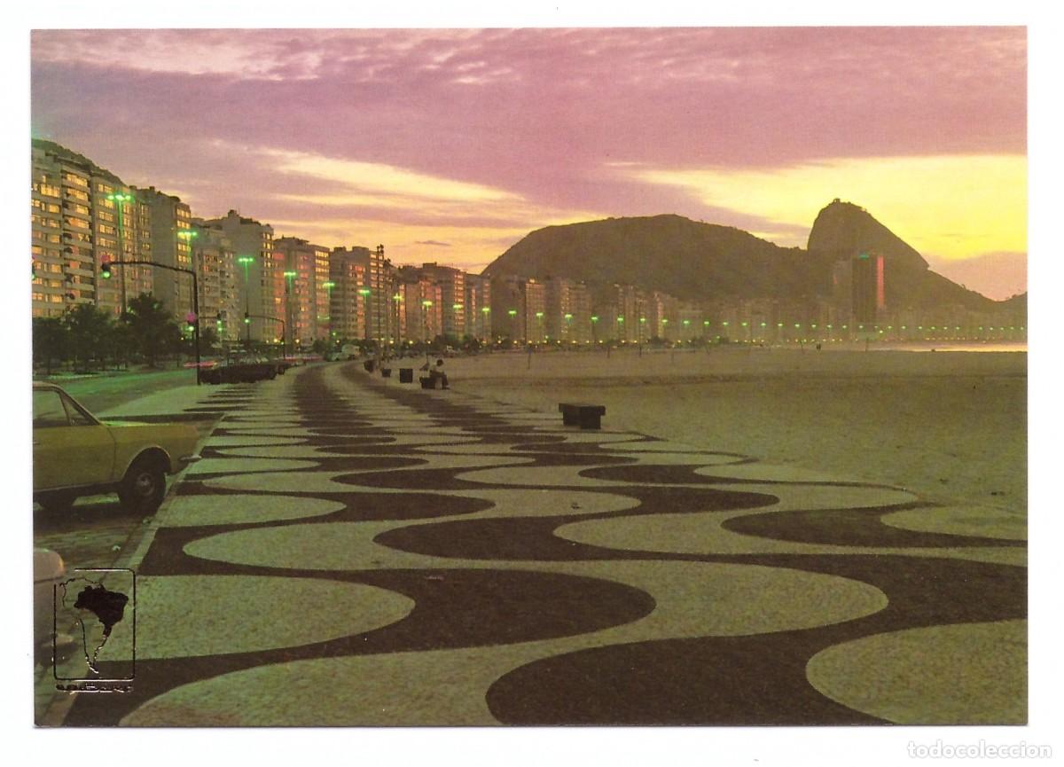 Cartoline: BRASIL / R&Iacute;O DE JANEIRO - RJ / AMANHECER - PRAIA DE COPACABANA