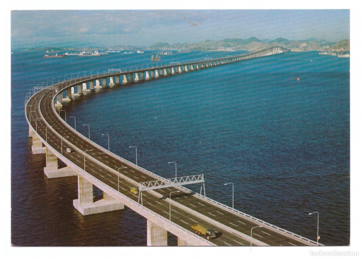Cartoline: BRASIL TUR&Iacute;STICO / R&Iacute;O DE JANEIRO - RJ / VISTA DA PONTE PRESIDENTE COSTA E SILVA (RIO-NITER&Oacute;I)