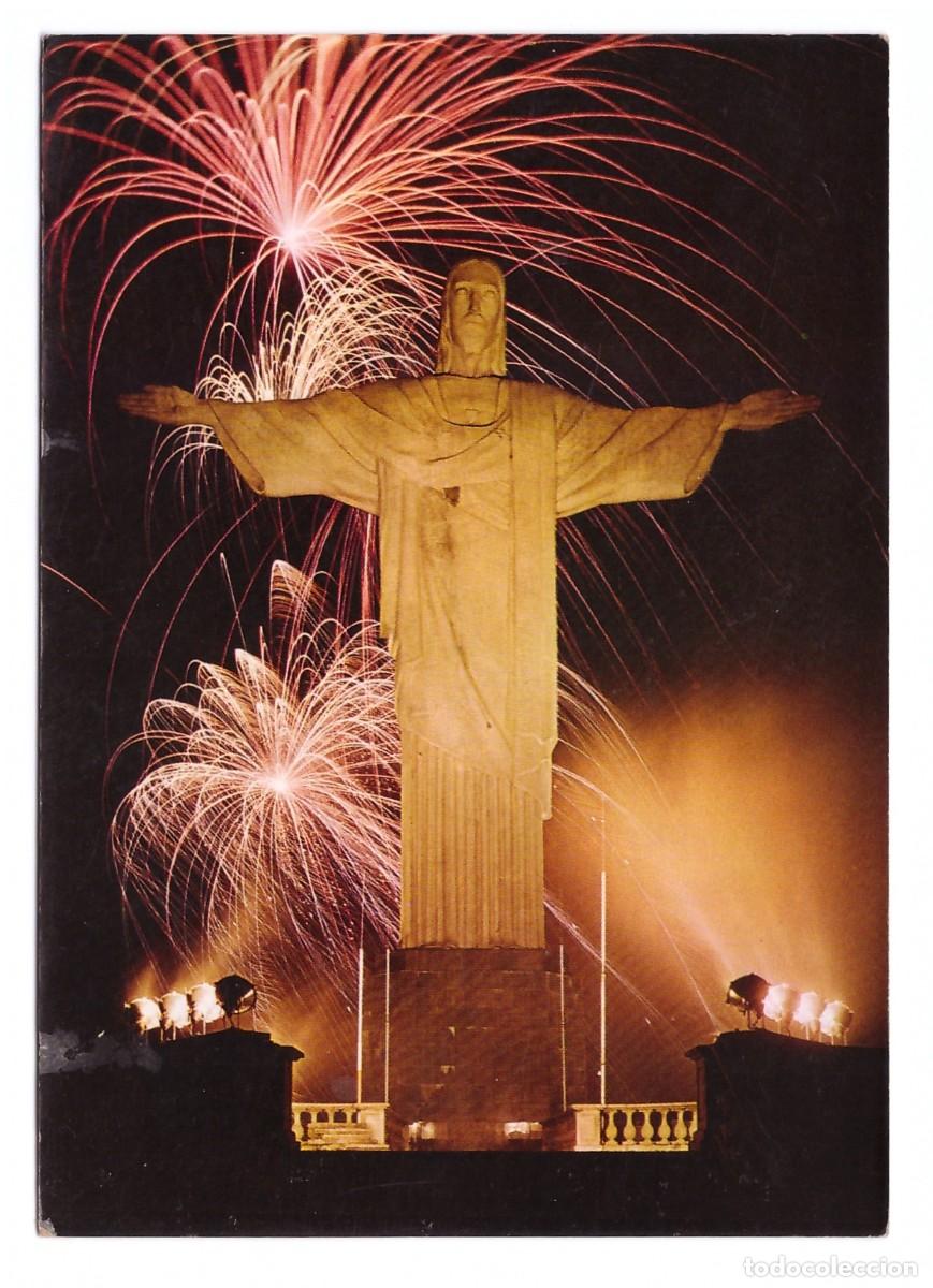 Cartoline: BRASIL TUR&Iacute;STICO / R&Iacute;O DE JANEIRO - GB / MONUMENTO DO CRISTO REDENTOR NO CORCOVADO