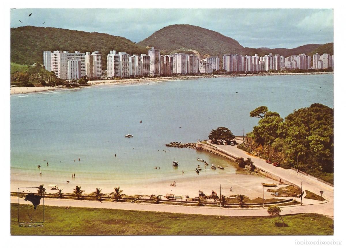 Cartoline: BRASIL / GUARUJ&Aacute; - SP / VISTA PARCIAL