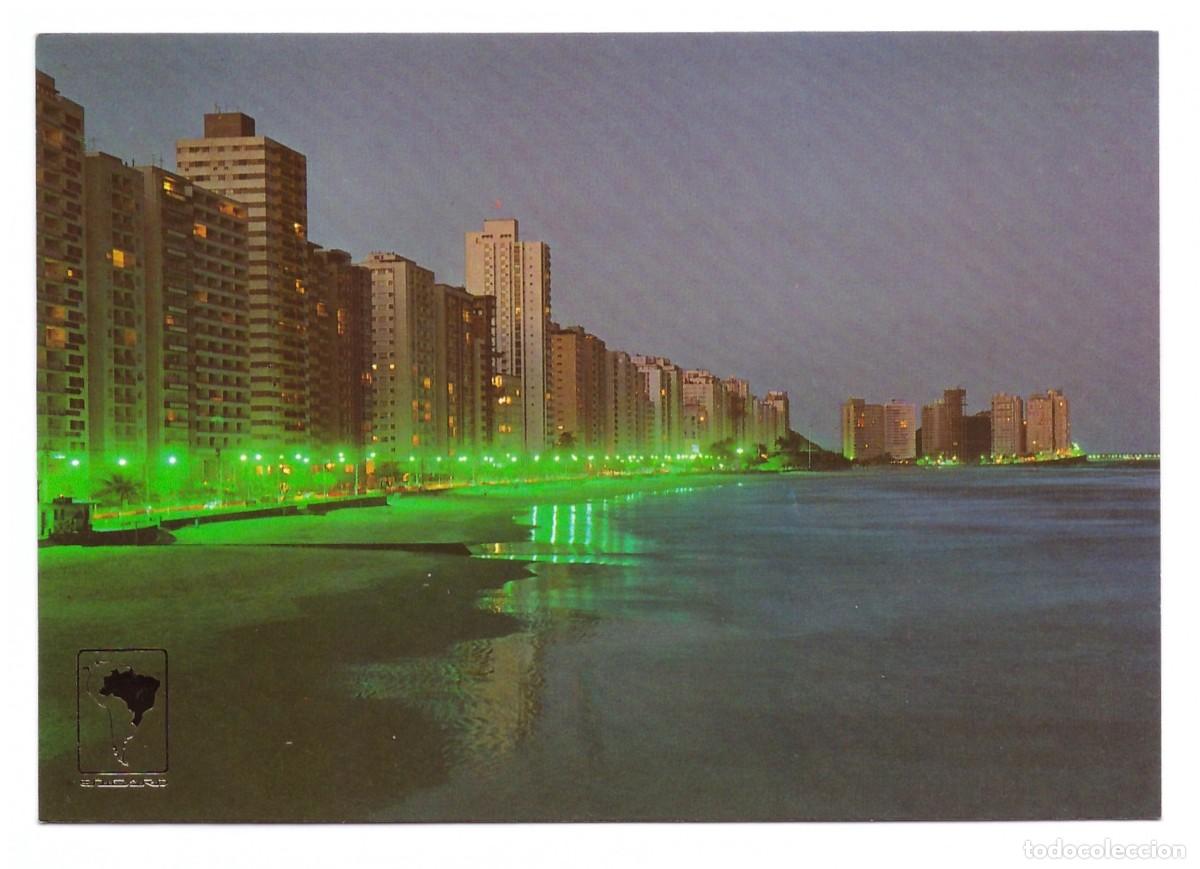 Cartes Postales: BRASIL / GUARUJ&Aacute; - SP / VISTA NOTURNA - PRAIA DAS PITANGUEIRAS