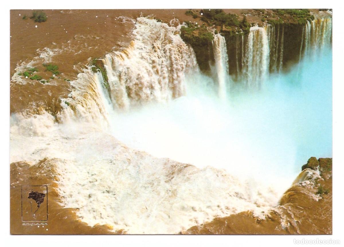 Cartoline: BRASIL / FOZ DO IGUA&Ccedil;U - PR / VISTA A&Eacute;REA DA GARGANTA DO DIABLO