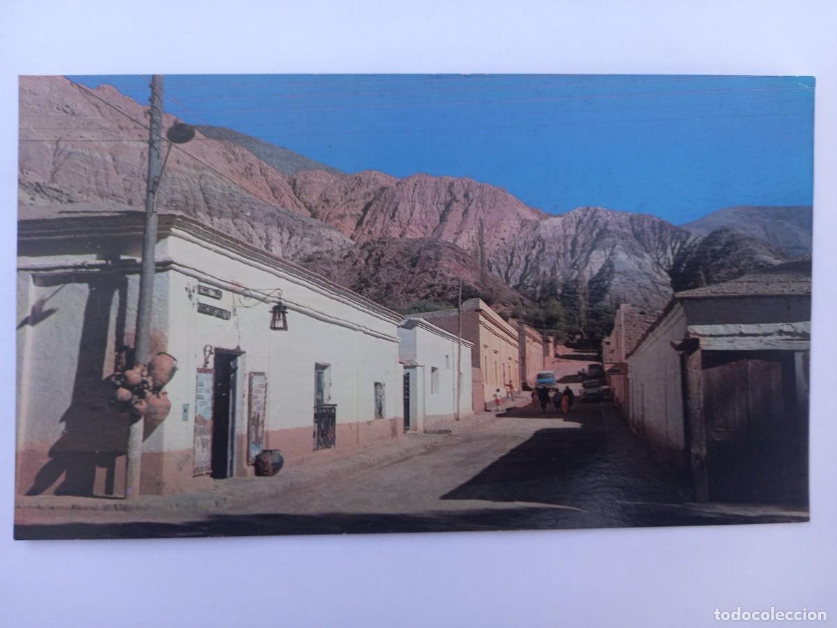 Postais: PURMAMARCA JUJUY, CALLE TIPICA Y CERROS DE COLORES. EDICOLOR N&deg; 7694 ARGENTINA