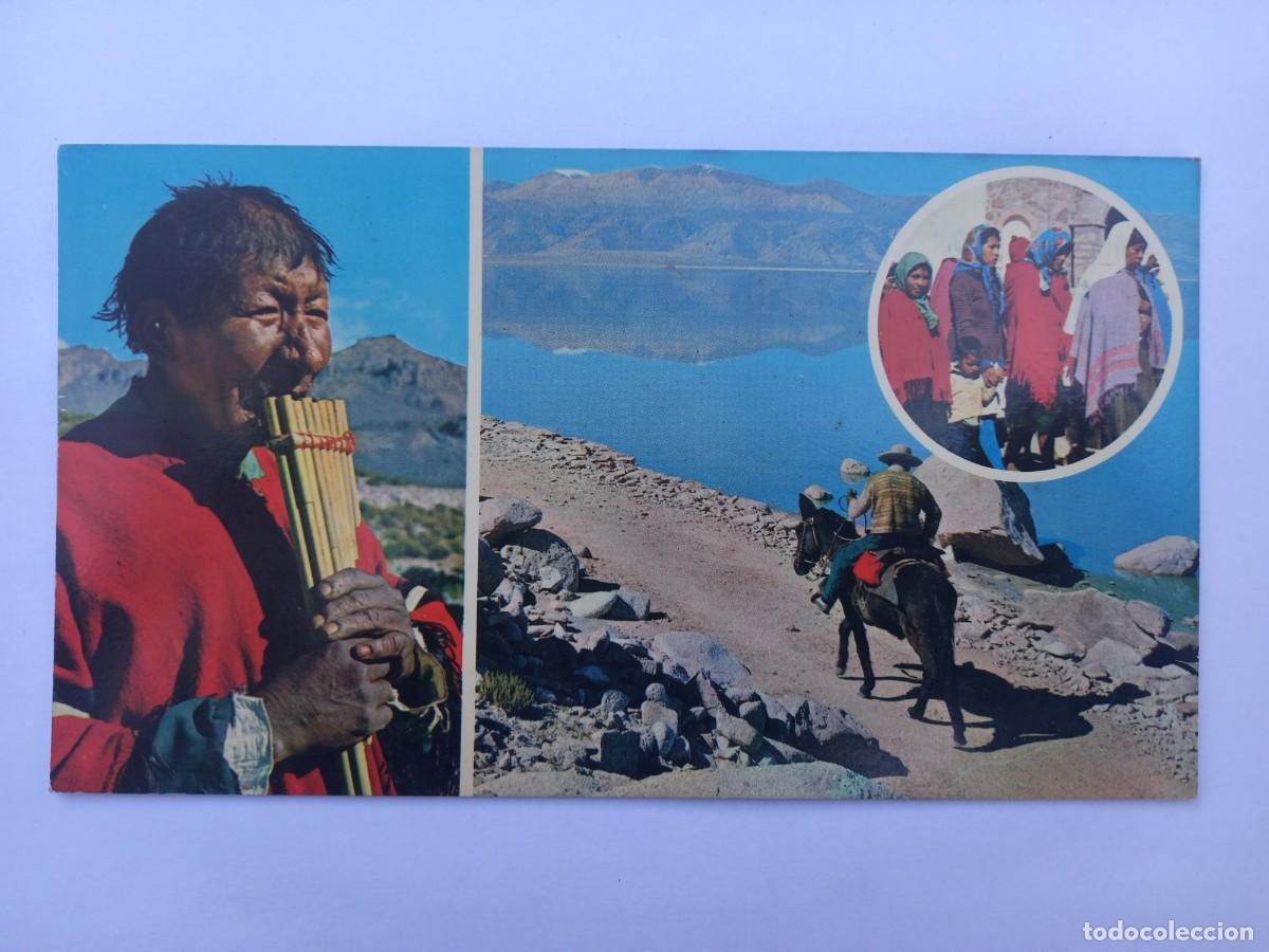 Postais: ALTIPLANO DE LA PUNA, JUJUY, TOCANDO EL SICURI, LAGUNA GUAYATAYOC Y PROCECION, ARGENTINA