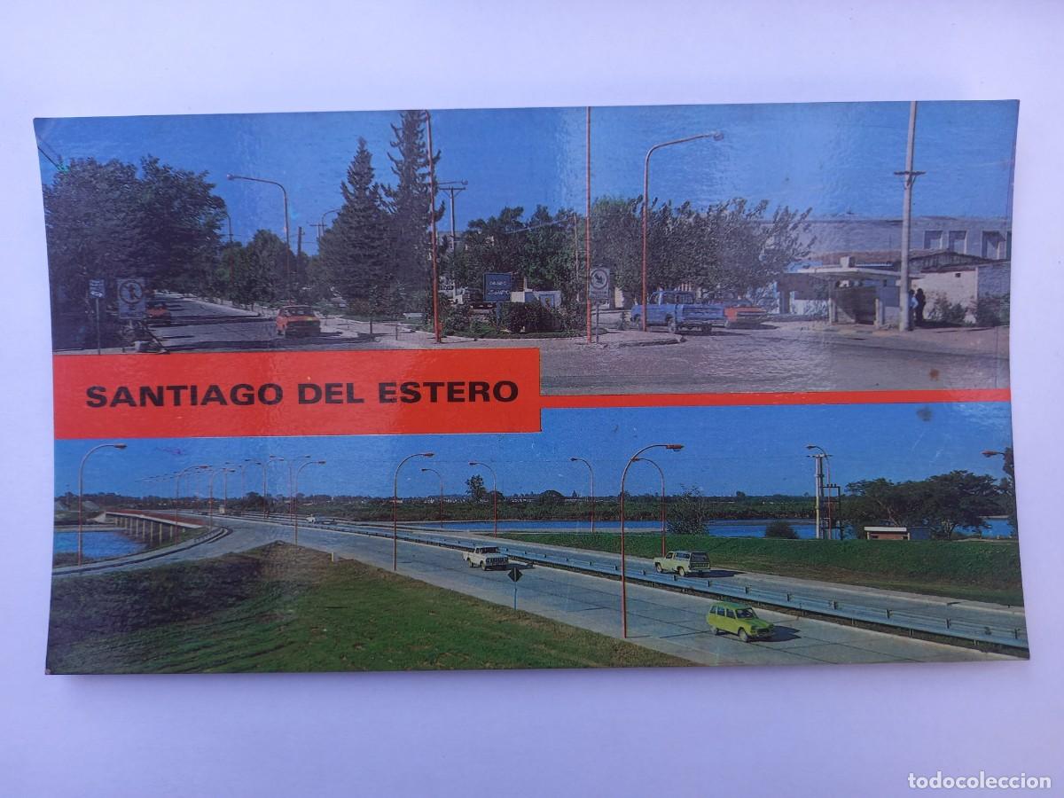 Postais: SANTIAGO DEL ESTERO PASEO 25 DE MAYO, PUENTE NUEVO SOBRE EL RIO DULCE. N&deg; 7663 EDICOLOR ARGENTINA
