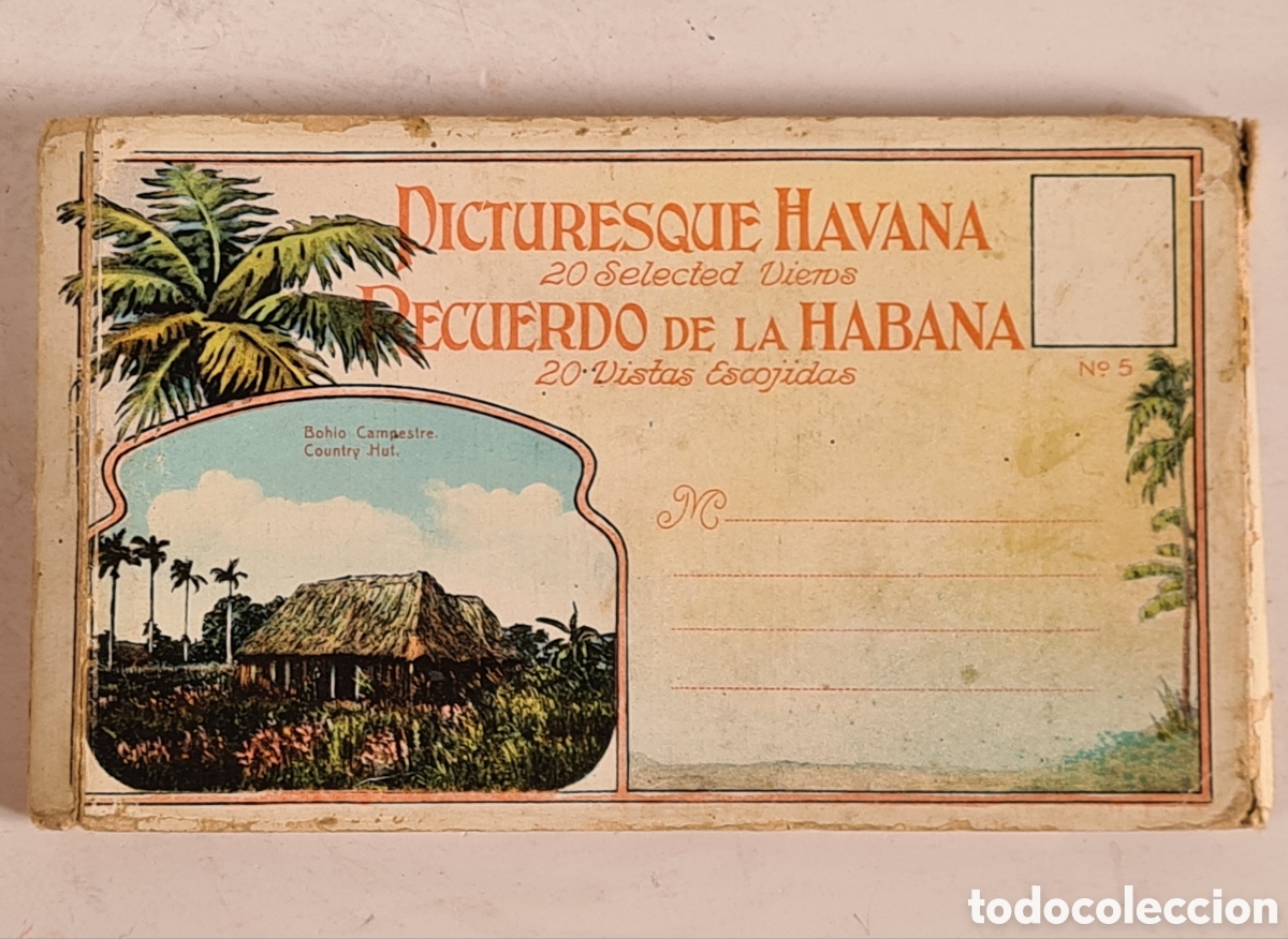 Postales: Antiguo Bloc Postal Recuerdo de la Habana Picturesque Havana - Rep&uacute;blica Cuba