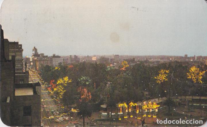 Postais: MEXICO, CREP&Uacute;SCULO SOBRE LA AVDA. JUAREZ &ndash; VISTACOLOR &ndash; CIRCULADA 1968 &ndash; (9X14)