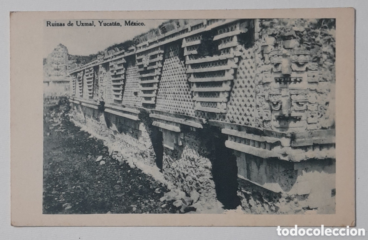 Postais: Postal de M&Eacute;XICO. Ruinas de Uxmal, Yucatan, M&eacute;xico. No circulada